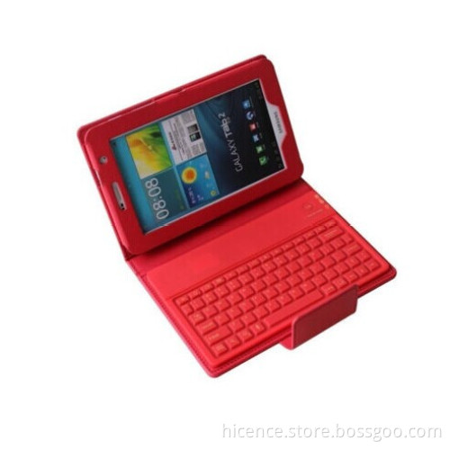 Wireless Bluetooth Keyboard Leather Case for Samsung Galaxy Tab 3